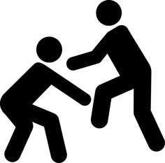 Pentathlon Individual Silhouettes Couple Outline Svg Vector, Free Vectors File